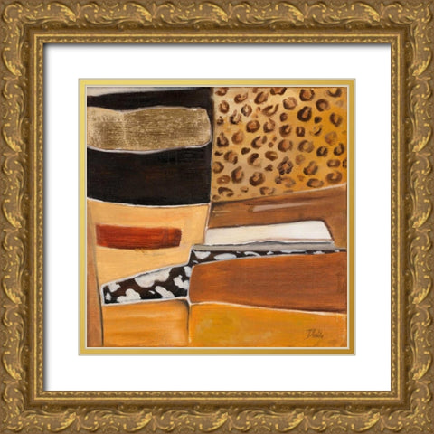 Congo II Gold Ornate Wood Framed Art Print with Double Matting by Pinto, Patricia