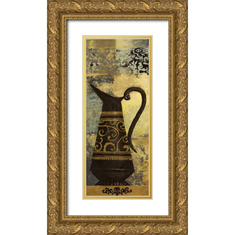 Vintage Vessel I Gold Ornate Wood Framed Art Print with Double Matting by Marcon, Michael