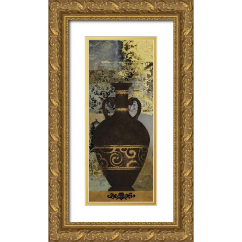 Vintage Vessel II Gold Ornate Wood Framed Art Print with Double Matting by Marcon, Michael
