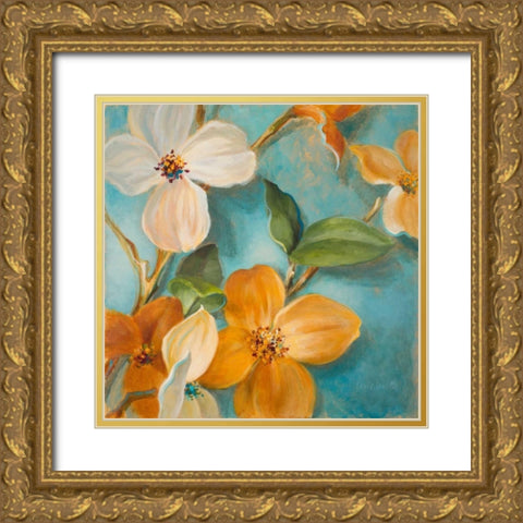Bella Fiori II Gold Ornate Wood Framed Art Print with Double Matting by Loreth, Lanie