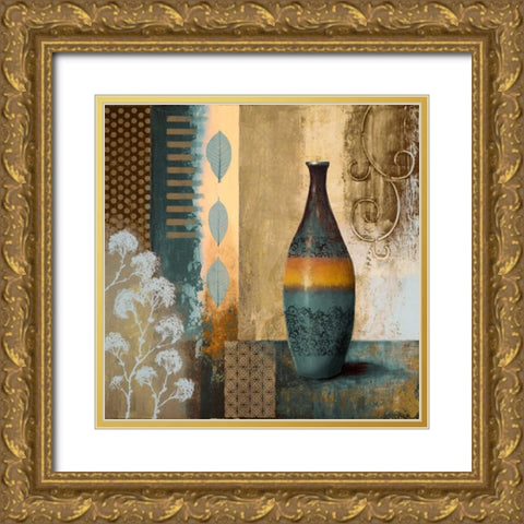 Earthly Pottery I Gold Ornate Wood Framed Art Print with Double Matting by Marcon, Michael