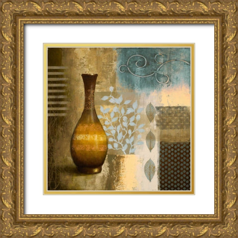 Earthly Pottery II Gold Ornate Wood Framed Art Print with Double Matting by Marcon, Michael