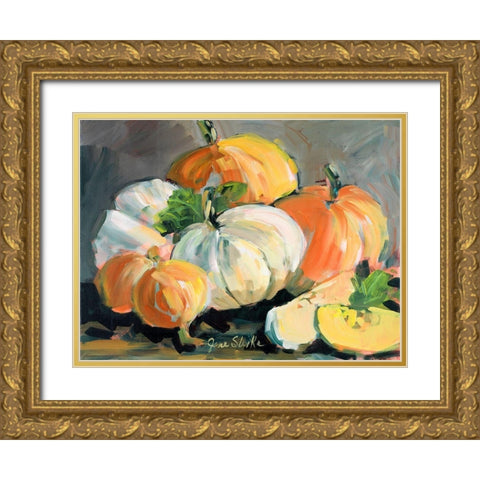 Harvested I Gold Ornate Wood Framed Art Print with Double Matting by Slivka, Jane