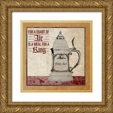 Stein II Gold Ornate Wood Framed Art Print with Double Matting by SD Graphics Studio