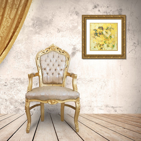 Space in Motion I Gold Ornate Wood Framed Art Print with Double Matting by Loreth, Lanie