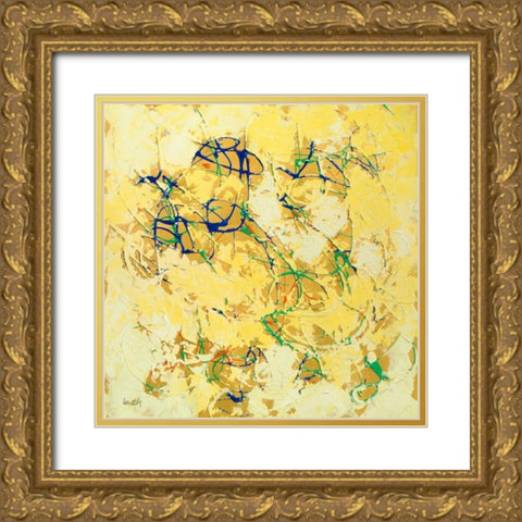 Space in Motion I Gold Ornate Wood Framed Art Print with Double Matting by Loreth, Lanie