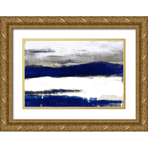 Royal Stratascape Gold Ornate Wood Framed Art Print with Double Matting by Loreth, Lanie