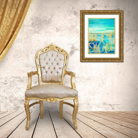 Caught up in the Wind I Gold Ornate Wood Framed Art Print with Double Matting by Loreth, Lanie