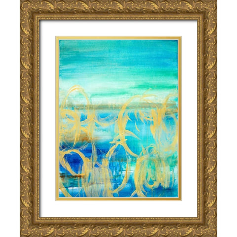Caught up in the Wind I Gold Ornate Wood Framed Art Print with Double Matting by Loreth, Lanie