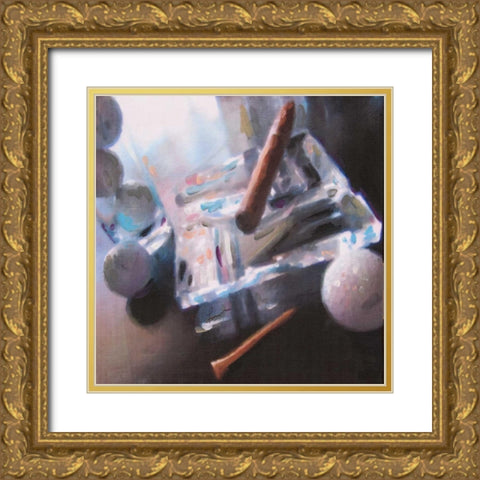 After Golf I Gold Ornate Wood Framed Art Print with Double Matting by French-Roussia, Heather