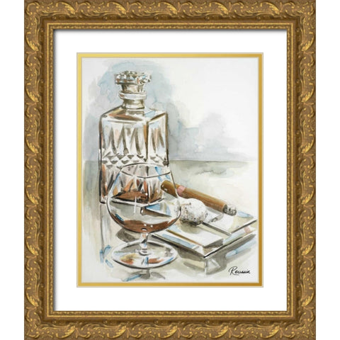 19th Hole Gold Ornate Wood Framed Art Print with Double Matting by French-Roussia, Heather