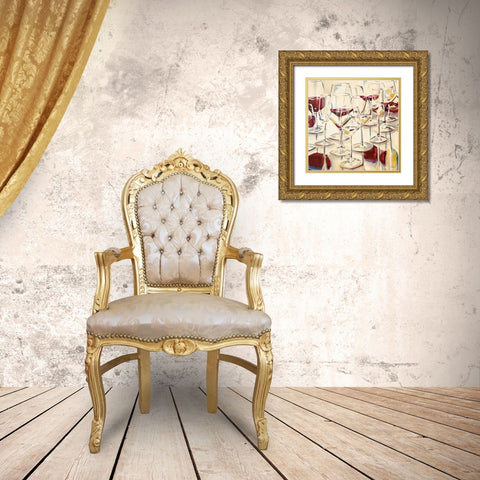 A Warm Toast II Gold Ornate Wood Framed Art Print with Double Matting by French-Roussia, Heather A.