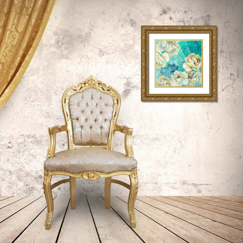 Floral Chic Gold Ornate Wood Framed Art Print with Double Matting by Loreth, Lanie