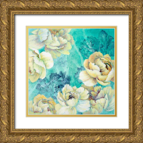 Floral Chic Gold Ornate Wood Framed Art Print with Double Matting by Loreth, Lanie