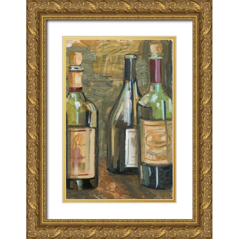 Vino II Gold Ornate Wood Framed Art Print with Double Matting by French-Roussia, Heather