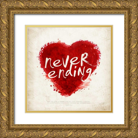 Never Ending Gold Ornate Wood Framed Art Print with Double Matting by Drotz, Dallas