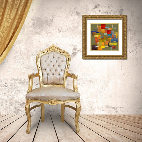 Scrambled eggs II Gold Ornate Wood Framed Art Print with Double Matting by Calkins, Michelle