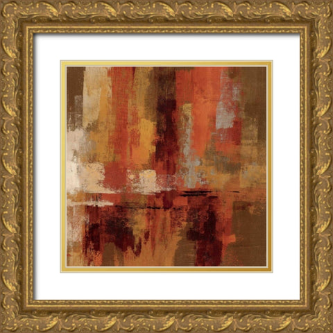 Castanets Square II Gold Ornate Wood Framed Art Print with Double Matting by Vassileva, Silvia