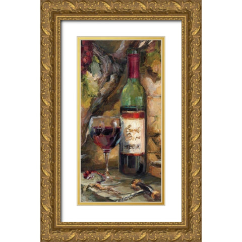 Le Cour de le Chateau I Gold Ornate Wood Framed Art Print with Double Matting by Hageman, Marilyn