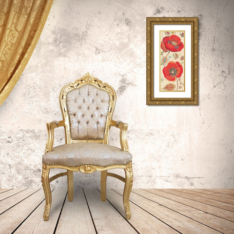 Moroccan Red Light II Gold Ornate Wood Framed Art Print with Double Matting by Brissonnet, Daphne