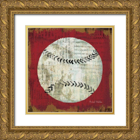 Ball I Gold Ornate Wood Framed Art Print with Double Matting by Mullan, Michael