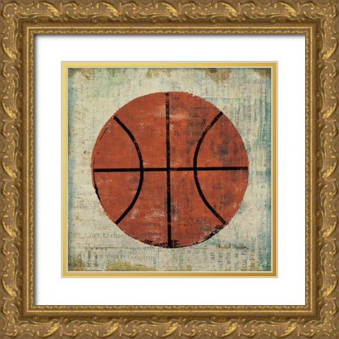 Ball II Gold Ornate Wood Framed Art Print with Double Matting by Mullan, Michael