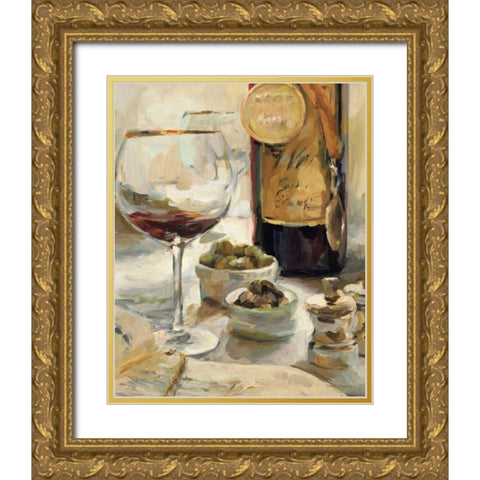 Award Winning Wine I Gold Ornate Wood Framed Art Print with Double Matting by Hageman, Marilyn