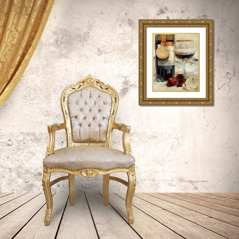 Award Winning Wine II Gold Ornate Wood Framed Art Print with Double Matting by Hageman, Marilyn