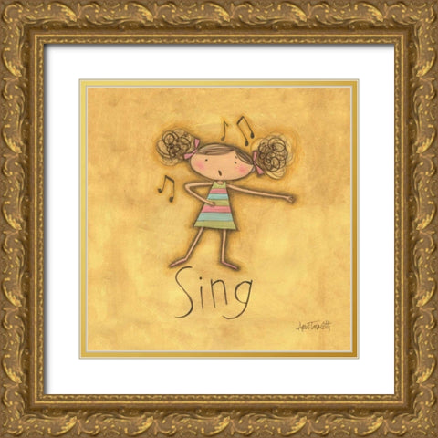 Sing Gold Ornate Wood Framed Art Print with Double Matting by Tavoletti, Anne