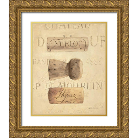 Chateau Nouveau Element V Gold Ornate Wood Framed Art Print with Double Matting by Fabiano, Marco