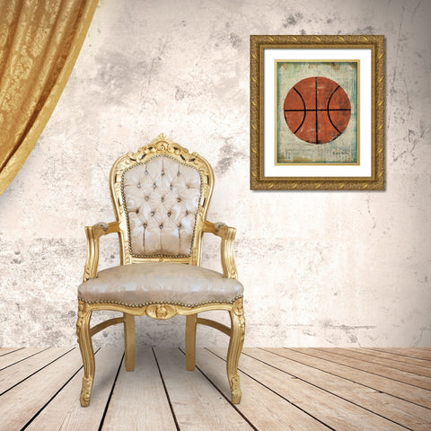 Ball II Gold Ornate Wood Framed Art Print with Double Matting by Mullan, Michael