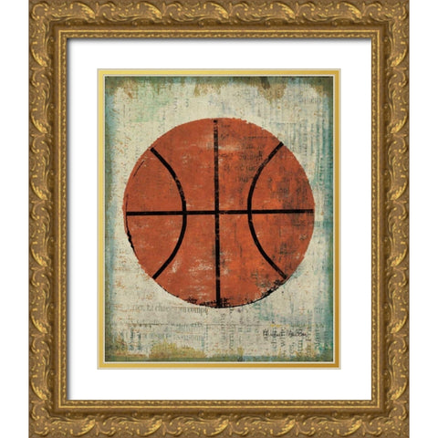 Ball II Gold Ornate Wood Framed Art Print with Double Matting by Mullan, Michael