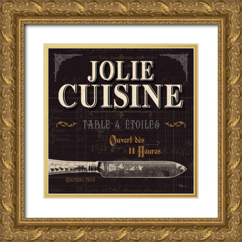 Flavors of France IV Gold Ornate Wood Framed Art Print with Double Matting by Pela Studio