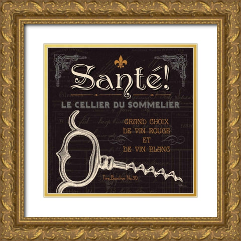 Flavors of France V Gold Ornate Wood Framed Art Print with Double Matting by Pela Studio