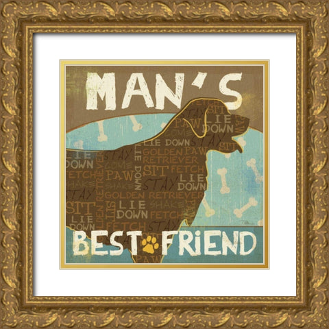 Best Friends I Gold Ornate Wood Framed Art Print with Double Matting by Pela Studio