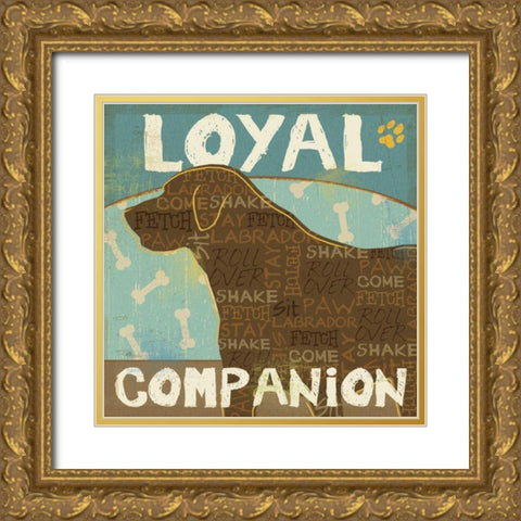 Best Friends II Gold Ornate Wood Framed Art Print with Double Matting by Pela Studio