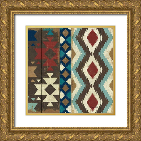 Native Tapestry Gold Ornate Wood Framed Art Print with Double Matting by Mullan, Michael