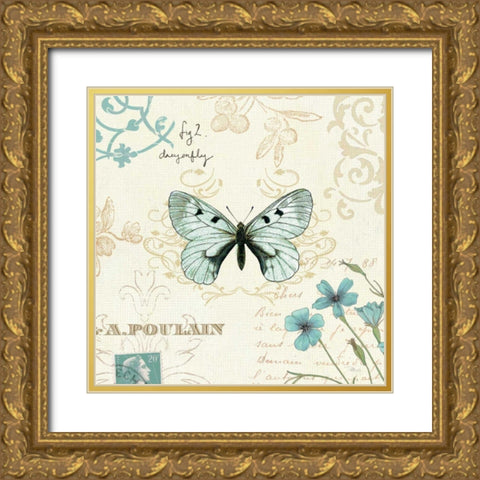 Natural Elegance I Gold Ornate Wood Framed Art Print with Double Matting by Pela Studio