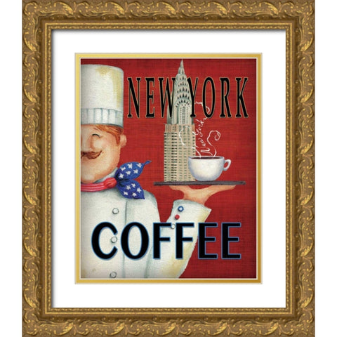 Worlds Best Chef I Gold Ornate Wood Framed Art Print with Double Matting by Brissonnet, Daphne