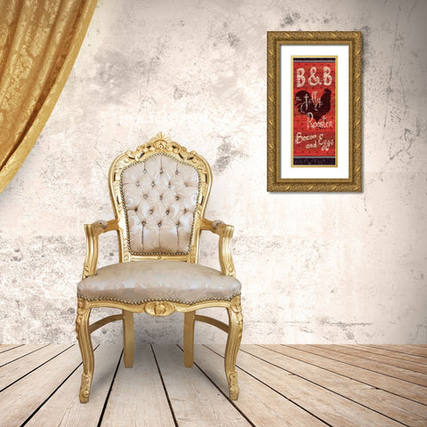 Country Touch V Gold Ornate Wood Framed Art Print with Double Matting by Brissonnet, Daphne