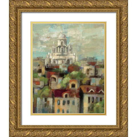 Spring in Paris I Gold Ornate Wood Framed Art Print with Double Matting by Vassileva, Silvia