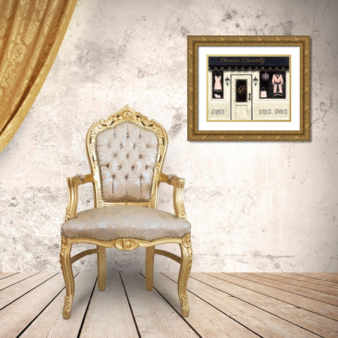 Chemise Chantilly Gold Ornate Wood Framed Art Print with Double Matting by Adams, Emily
