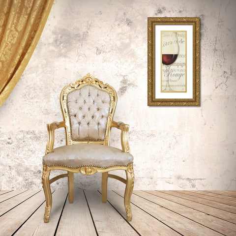 Les Rouge Gold Ornate Wood Framed Art Print with Double Matting by Brissonnet, Daphne