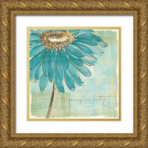 Spa Daisies III Gold Ornate Wood Framed Art Print with Double Matting by Paschke, Chris