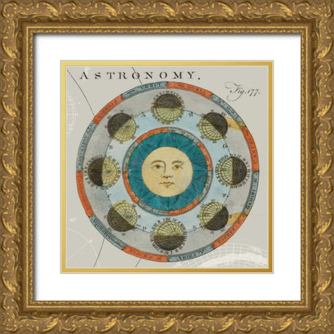 Lunar Calendar Gold Ornate Wood Framed Art Print with Double Matting by Schlabach, Sue