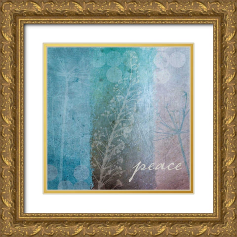 Ethereal Inspirational Square I Gold Ornate Wood Framed Art Print with Double Matting by Wild Apple Portfolio