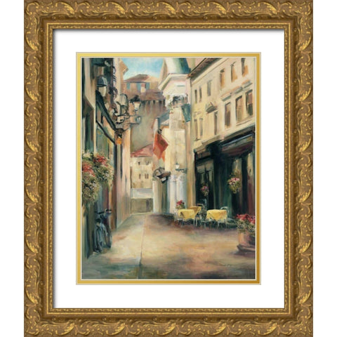 Old Town II Gold Ornate Wood Framed Art Print with Double Matting by Hageman, Marilyn