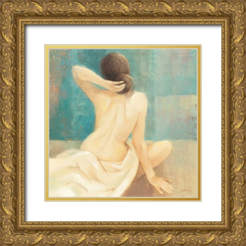 Thoughtfulness I Gold Ornate Wood Framed Art Print with Double Matting by Hristova, Albena
