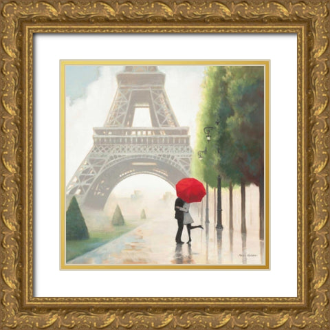 Paris Romance II Gold Ornate Wood Framed Art Print with Double Matting by Fabiano, Marco