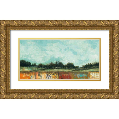 Everywhere Gold Ornate Wood Framed Art Print with Double Matting by Warrick, Cheryl